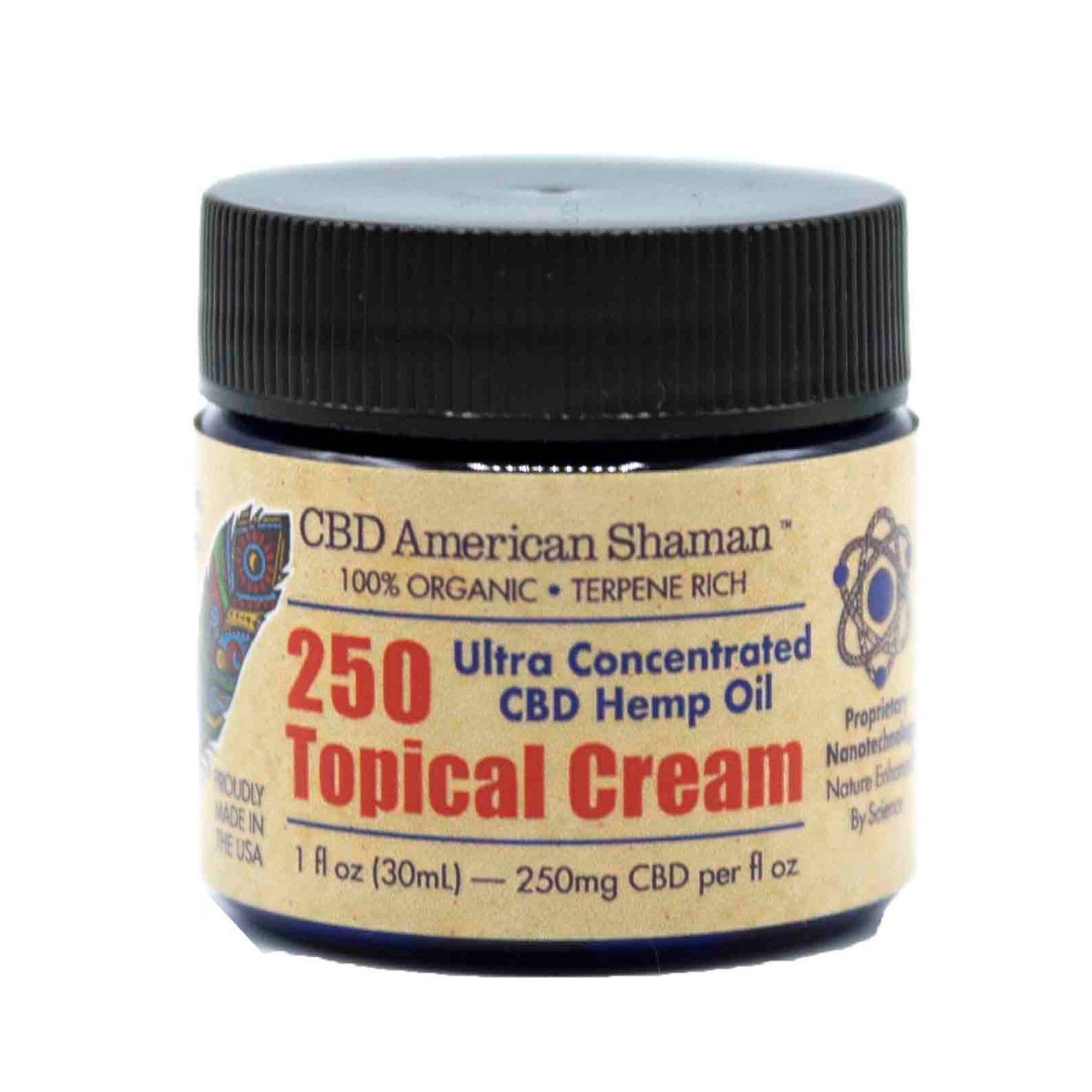 Cbd American Shaman 250 Topical Cream 250mg 30ml Leafly 3262